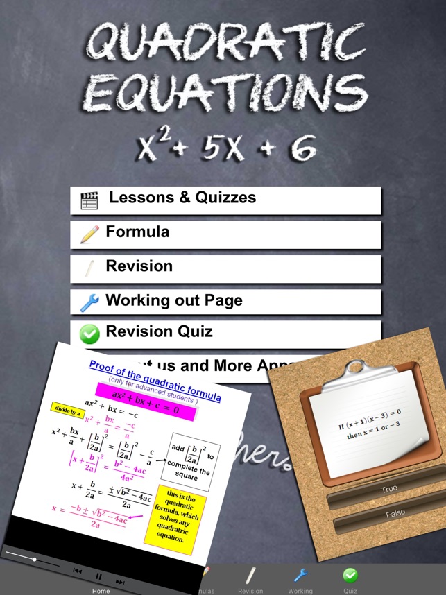 Quadratic Equations Maths(圖1)-速報App