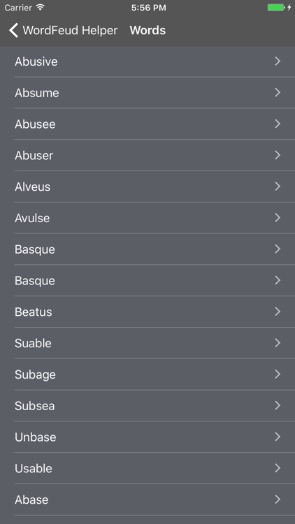 WordFeud Helper - find words for your letters!