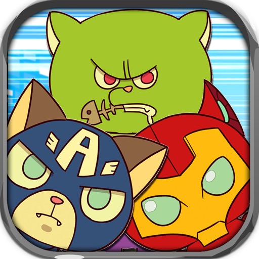Tap The Cats Superhero Jumping Pro icon