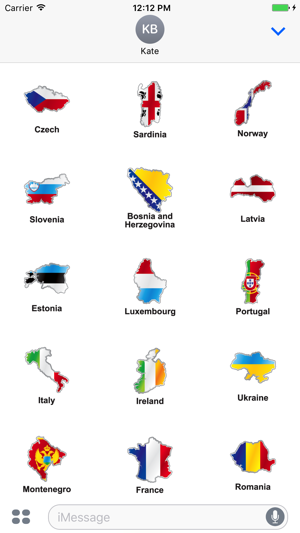 Europe countries flags and map stickers pack(圖1)-速報App