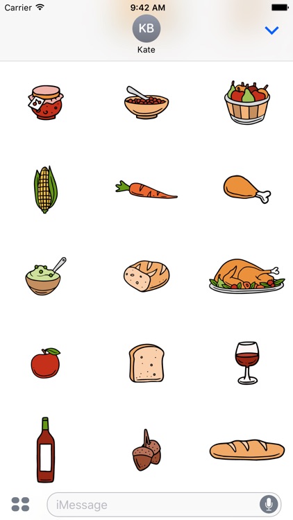 Thanksgiving Day - Stickers for iMessage screenshot-4
