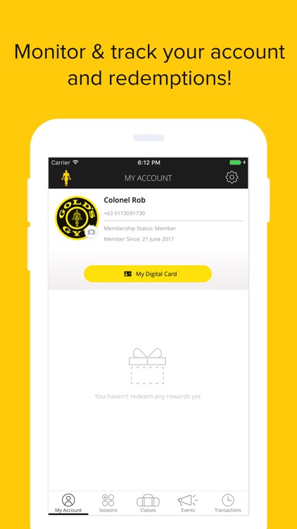 Gold's Gym PH App