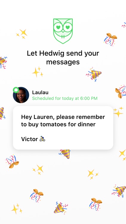 Schedule texts with Hedwig