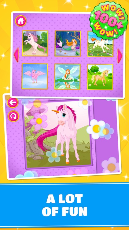 Cute Ponies & Unicorns Puzzles : Logic Game screenshot-3