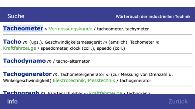 Wörterbuch Technik Englisch <-> Deutsch(圖5)-速報App