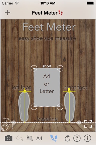 Feet Meter  measure shoe size screenshot 2