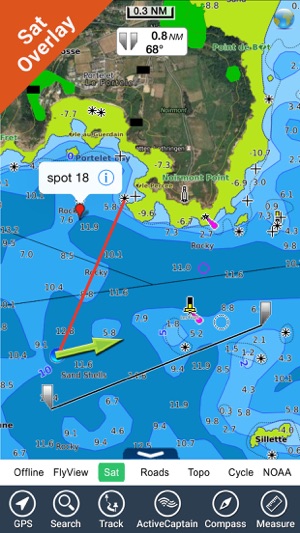 Marine: Basse Normandie - GPS Map Navigator(圖1)-速報App