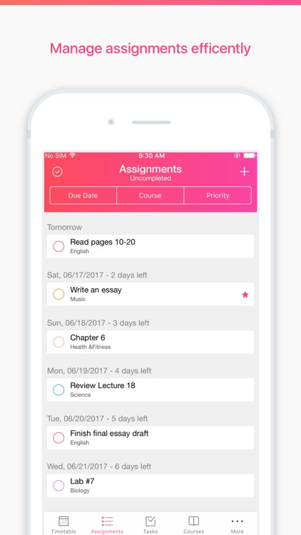 Pocket Schedule - Class Schedule, Homework Planner screenshot-3