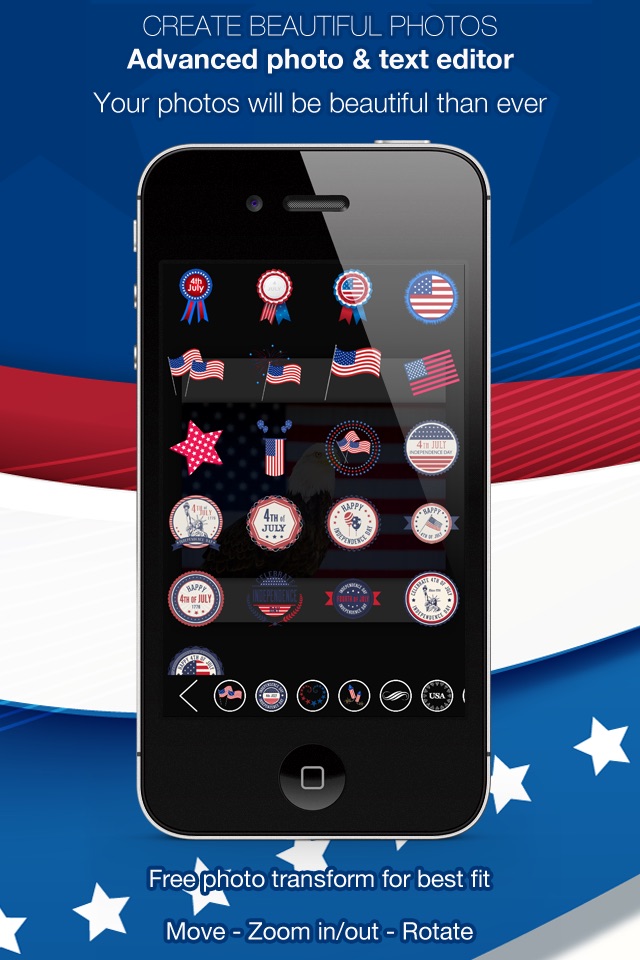 Insta 4th of July - United States of America 1776 screenshot 2