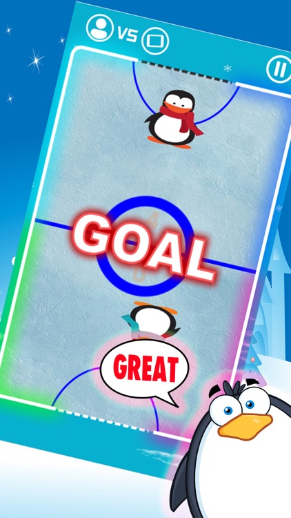 Penguin Fight Glow Ice Hockey Shootout Extreme screenshot-3