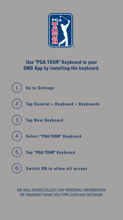 PGA TOUR Emoji Keyboard