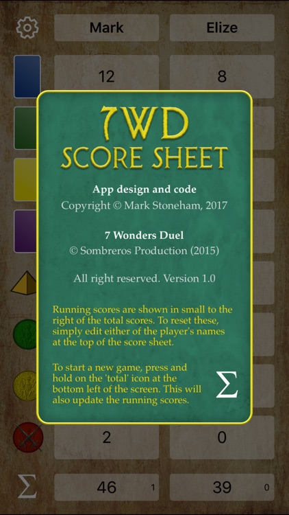 7WD – Score Sheet