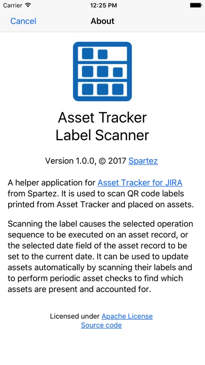 Asset Tracker Label Scanner