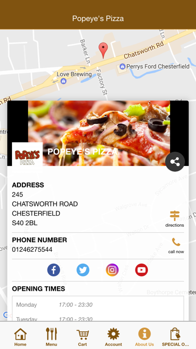 How to cancel & delete POPEYE'S PIZZA CHESTERFIELD from iphone & ipad 4