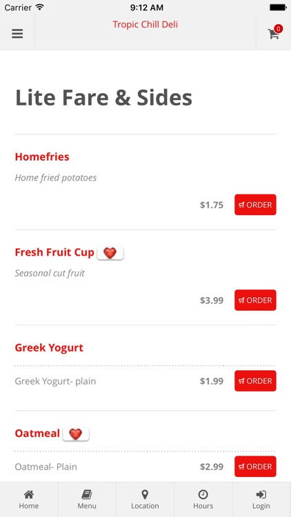 Tropic Chill Deli App Orders