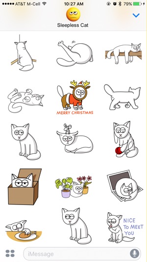 Sleepless Cat Stickers(圖4)-速報App