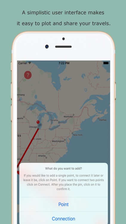 Traveli - A Portable Push Pin Map for your Travels