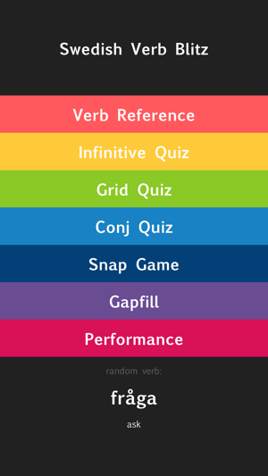 Swedish Verb Blitz