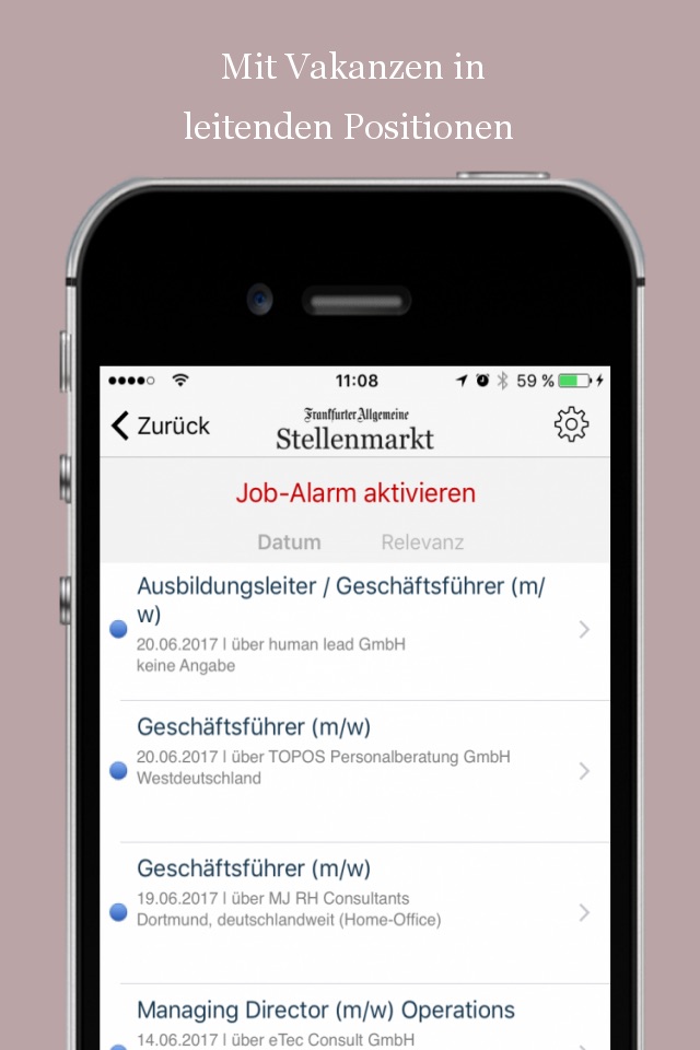 F.A.Z. Stellenmarkt – Ihre App für die Jobsuche screenshot 4