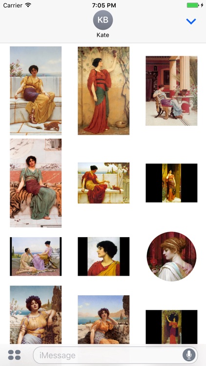 John William Godward Artworks Stickers