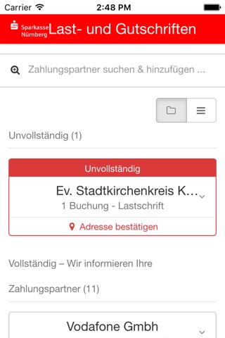 Kontowechsel Sparkasse Nürnberg screenshot 2