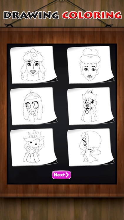 How to Draw Little Princess on Sketch Line screenshot-3