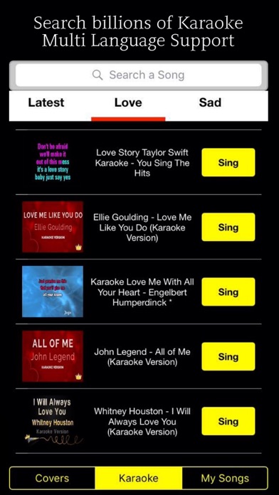 How to cancel & delete Singer! Karaoke Music - Search and Sing from iphone & ipad 2