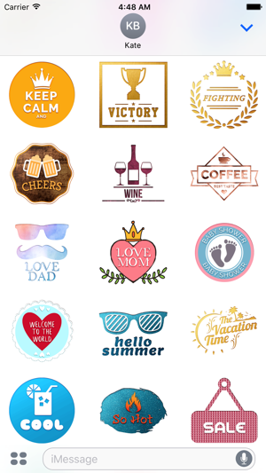 Engraving - Animated Chat Badge Stickers(圖5)-速報App