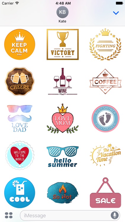 Engraving - Animated Chat Badge Stickers screenshot-4