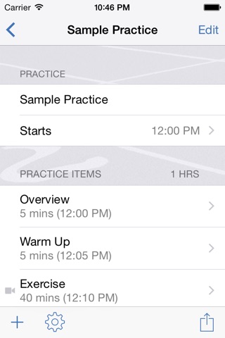 InfiniteTrack Practice Planner screenshot 2