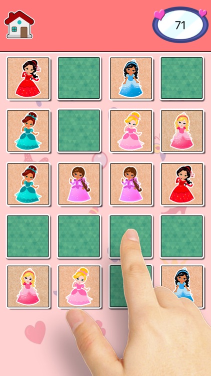 Princesses Find the Pairs Learning Game for 3 – 5 screenshot-3