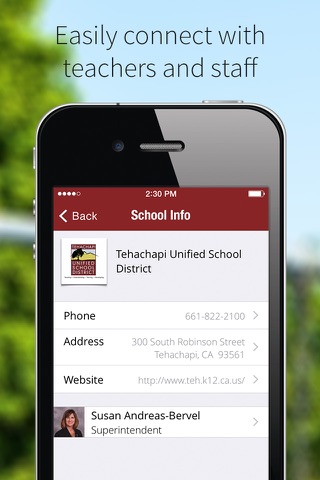 Tehachapi Unified Schools screenshot 2