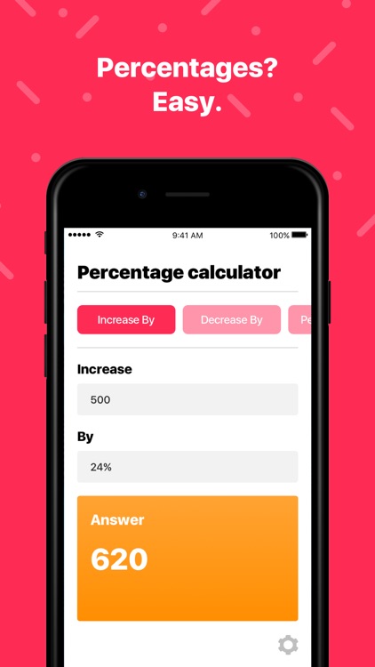 Percentage Calculator • Simple Apps