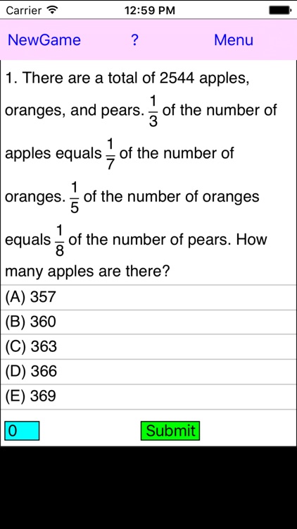 TroveMath 5 Number Operation Practice