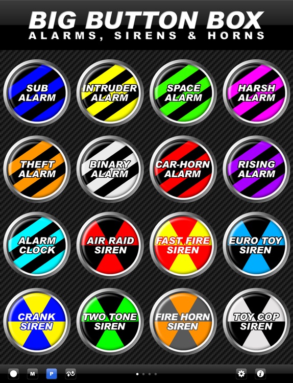 Big Button Box: Alarms, Sirens & Horns HD - sounds