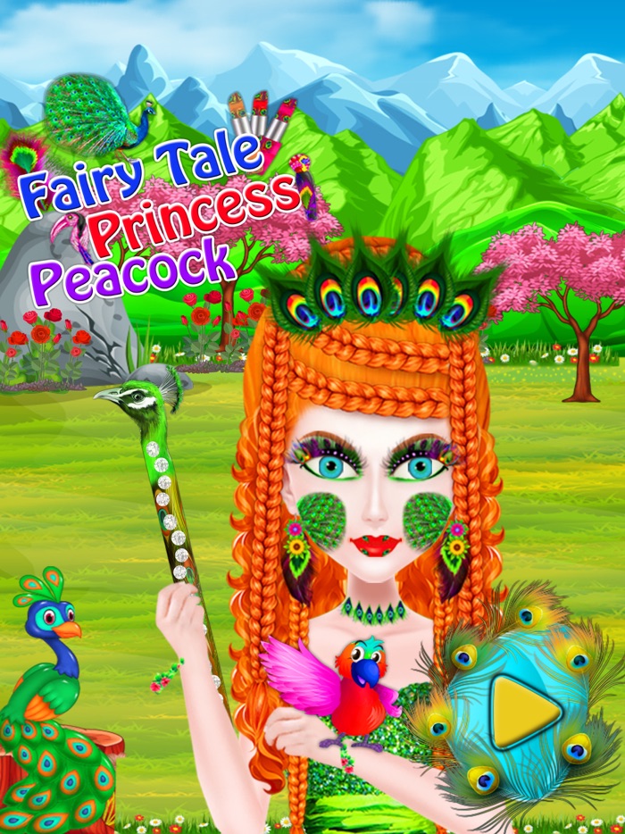 童话 公主 孔雀