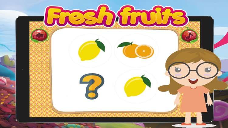 The Fresh Fruits Fun Matching Games