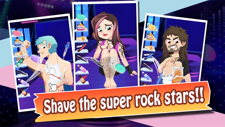 Crazy Rockstar Shave - Hair Beard Shave Salon Game