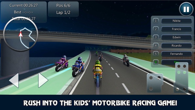 Kids Motorcycle No Limits Rider Racing 3