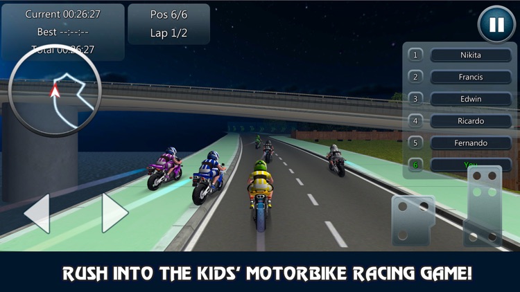 Kids Motorcycle No Limits Rider Racing 3D