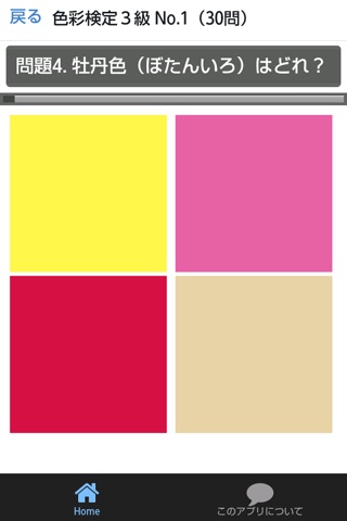 慣用色名クイズ 色彩検定試験の学習アプリ screenshot 2