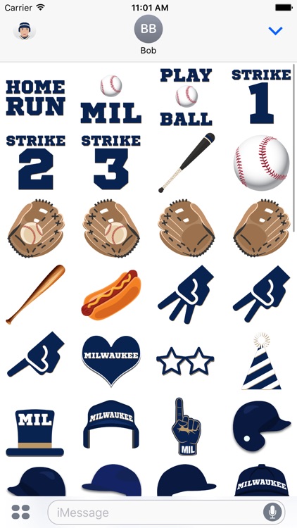 Milwaukee Baseball Stickers & Emojis screenshot-3