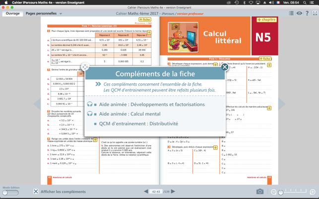 Cahier Maths 4e - Enseignant