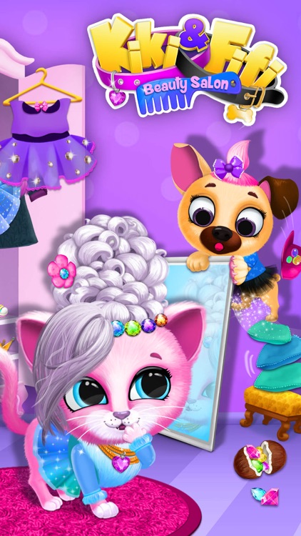 Kiki & Fifi Pet Beauty Salon - No Ads screenshot-0