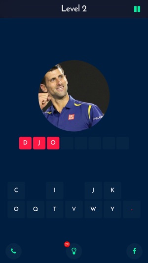 Tennis Quiz Up : Guess The Player Brain it on(圖2)-速報App