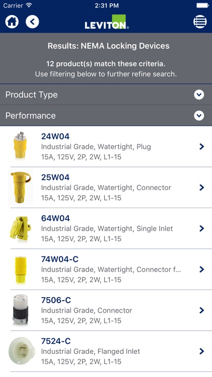 Leviton Wiring Device Selector screenshot-3