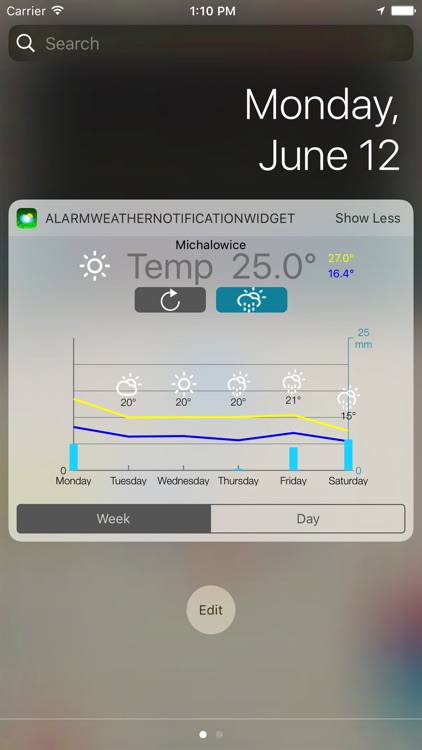 Alarm Weather Widget