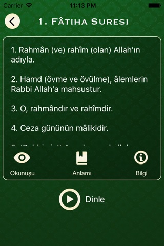 Kuran-ı Kerim - Sureler Pro screenshot 2