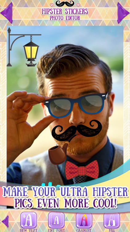 Hipster Stickers for Pictures screenshot-3