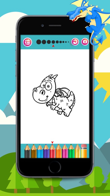 Dragons coloring books for kids screenshot-4